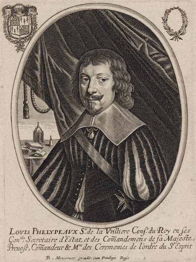 Louis Phélypeaux de La Vrillière, Staatssekretär der sogenannten reformierten Religion von Balthazar Moncornet